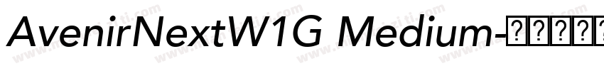 AvenirNextW1G Medium字体转换